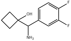 1-(amino(3,4-difluorophenyl)methyl)cyclobutanol 结构式