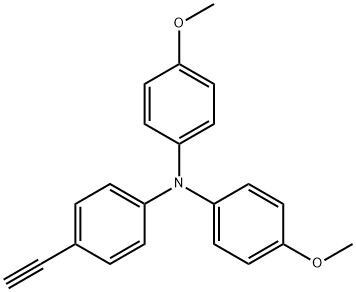 4-ETHYNYL-N,N-BIS(4-METHOXYPHENYL)ANILINE 结构式