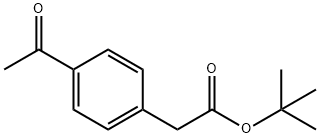 2-(4-乙酰苯基)乙酸叔丁酯 结构式