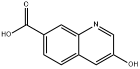 3-HYDROXYQUINOLINE-7-CARBOXYLIC ACID 结构式