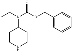 benzyl ethyl(piperidin-4-yl)carbamate 结构式