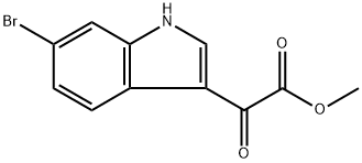 2-(6-溴-3-吲哚基)-2-氧代乙酸甲酯 结构式