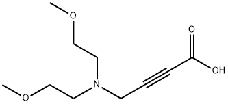 4-(双(2-甲氧基乙基)氨基)丁-2-炔酸 结构式