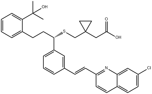 孟鲁司特钠EP杂质A 结构式