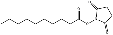癸酸2,5-二氧吡咯烷-1-基酯 结构式