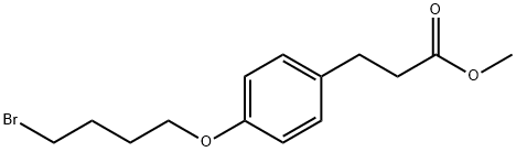 methyl 3-(4-(4-bromobutoxy)phenyl)propanoate 结构式