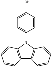 4-(9H-咔唑-9-基)苯酚 结构式