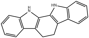 5,6,11,12-tetrahydroindolo[2,3-a]carbazole 结构式