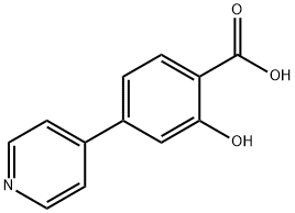 4-(4-吡啶基)水杨酸 结构式