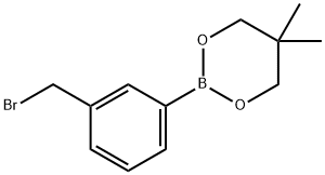 3-溴甲基苯硼酸新戊二醇酯 结构式
