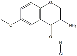 3-amino-6-methoxychroman-4-one hydrochloride 结构式