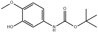 (3-羟基-4-甲氧基苯基)氨基甲酸叔丁酯 结构式
