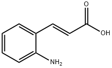 (E)-3-(2-氨基苯基)丙烯酸 结构式
