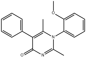 1-(2-methoxyphenyl)-2,6-dimethyl-5-phenylpyrimidin-4(1H)-one 结构式