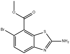 Methyl 2-amino-6-bromobenzo[d]thiazole-7-carboxylate 结构式