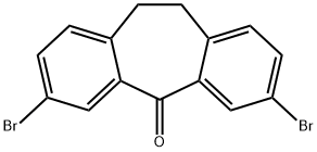 3,7-Dibromo-10,11-dihydro-dibenzo[a,d]cyclohepten-5-one 结构式