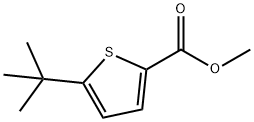 5-叔丁基噻吩-2-甲酸甲酯 结构式