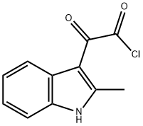 1H-Indole-3-acetyl chloride, 2-methyl-a-oxo-
 结构式