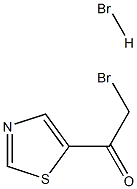 2-溴-1-噻唑-5-乙酮盐酸盐 结构式