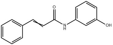 N-(3-羟基苯基)肉桂酰胺 结构式