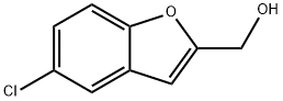 (5-Chlorobenzofuran-2-yl)methanol 结构式