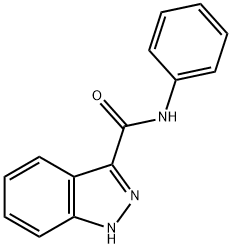 1H-indazole-3-carboxylic acid phenylamide 结构式