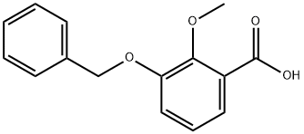 3-(苄氧基)-2-甲氧基苯甲酸 结构式