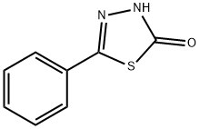 5-苯基-1,3,4-噻二唑-2(3H)-酮 结构式
