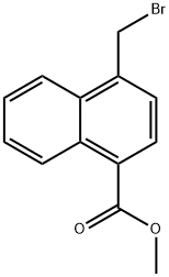 4-(溴甲基)-1-萘甲酸甲酯 结构式