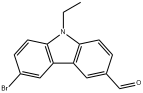 6-BROMO-9-ETHYL-9H-CARBAZOLE-3-CARBALDEHYDE 结构式