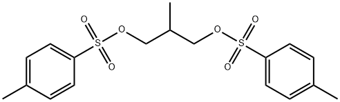 2-甲基丙烷-1,3-二基双(4-甲基苯磺酸盐) 结构式