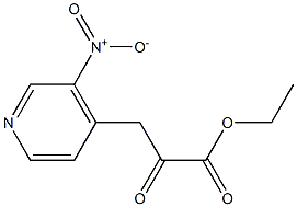 ethyl 3-(3-nitropyridin-4-yl)-2-oxopropanoate 结构式