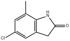 5-chloro-7-methylindolin-2-one 结构式