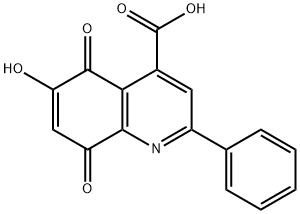 6-hydroxy-5,8-dioxo-2-phenyl-5,8-dihydroquinoline-4-carboxylic acid 结构式