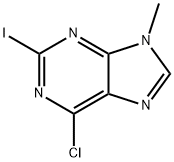 6-氯-2-碘-9-甲基-9H-嘌呤 结构式