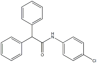 N-(4-Chlorophenyl)-2,2-diphenylacetamide 结构式