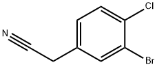 2-(3-溴-4-氯苯基)乙腈 结构式