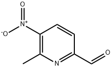 6-甲基-5-硝基吡啶-2-甲醛 结构式