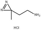 2-(3-methyl-3H-diazirin-3-yl)ethanamine hydrochloride 结构式