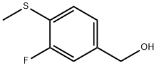 3-氟-4-(甲基硫烷基)苯基]甲醇 结构式