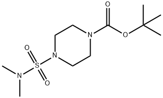 4-(N,N-二甲基氨磺酰基)哌嗪-1-羧酸叔丁酯 结构式