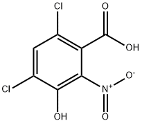 4,6-二氯-3-羟基-2-硝基苯甲酸 结构式