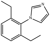 1-(2,6-二乙基苯基)-1H-咪唑 结构式