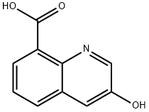 3-羟基喹啉-8-羧酸 结构式