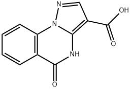 4,5-dihydro-5-oxo-Pyrazolo[1,5-a]quinazoline-3-carboxylic acid 结构式