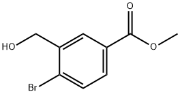 METHYL 4-BROMO-3-(HYDROXYMETHYL)BENZOATE 结构式