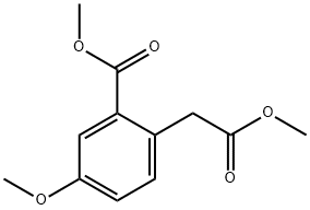 4-甲氧基-2-(甲氧羰基)苯乙酸甲酯 结构式