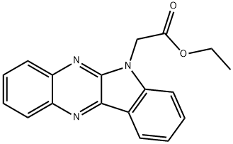 ethyl 2-(6H-indolo[2,3-b]quinoxalin-6-yl)acetate 结构式