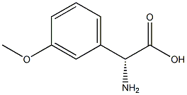 (R)-2-氨基-2-(3-甲氧基苯基)乙酸 结构式