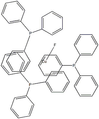 氟三(三苯基膦)铜(I) 结构式